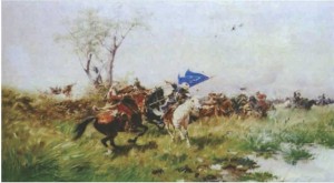 Ю. Брандт. «Атака кавалерії»